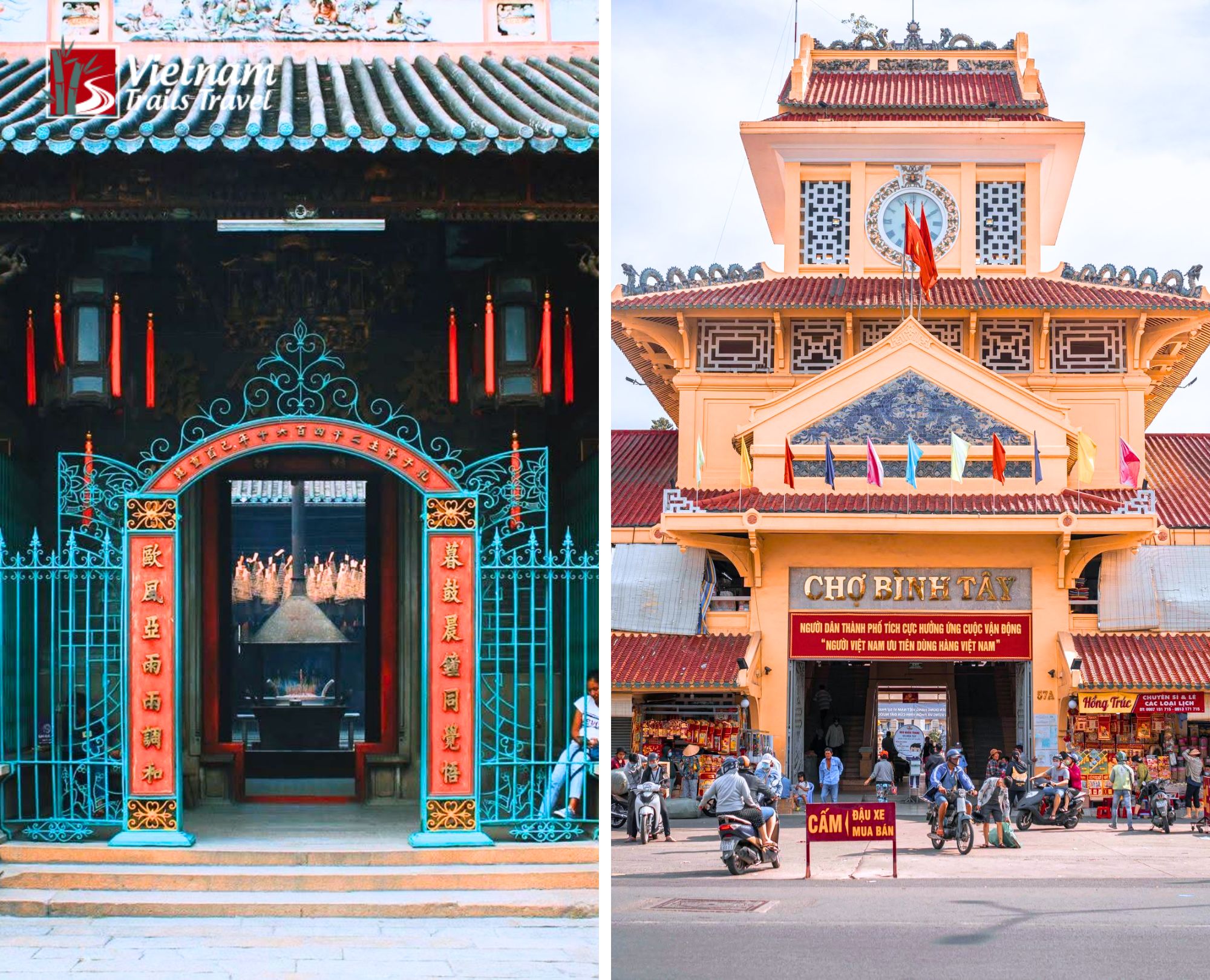 China Town: Thien Hau Temple and Binh Tay Market