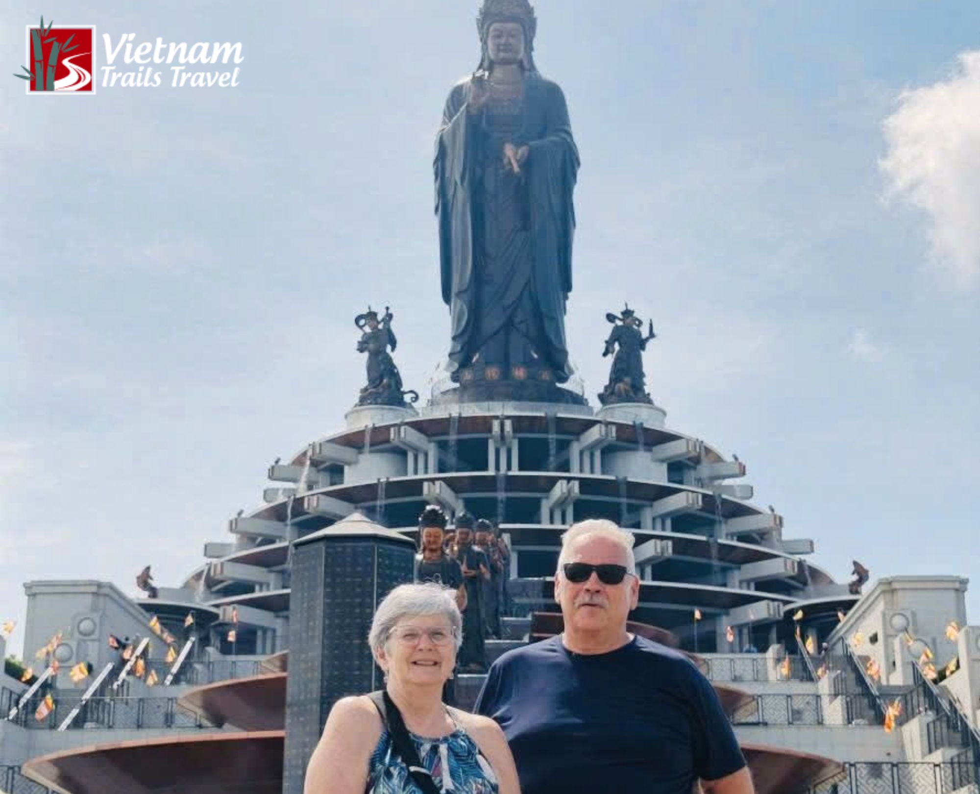 Tourists visiting the spiritual complex at Ba Den Mountain in Tay Ninh