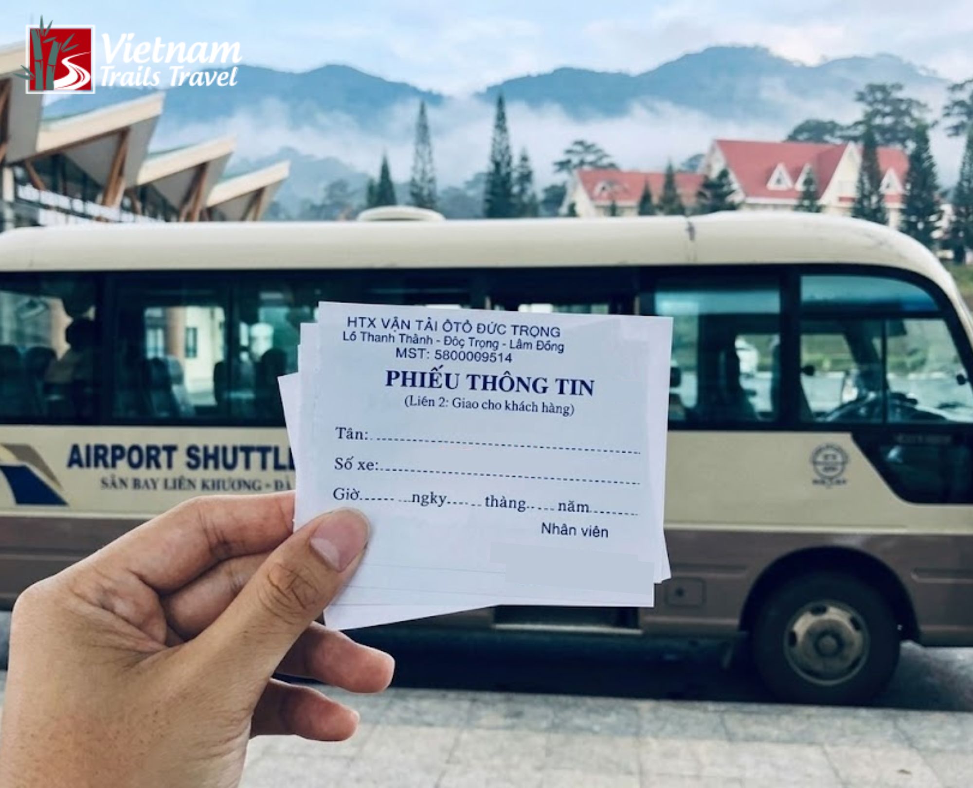 Lien Khuong Airport shuttle bus ticket and transport service