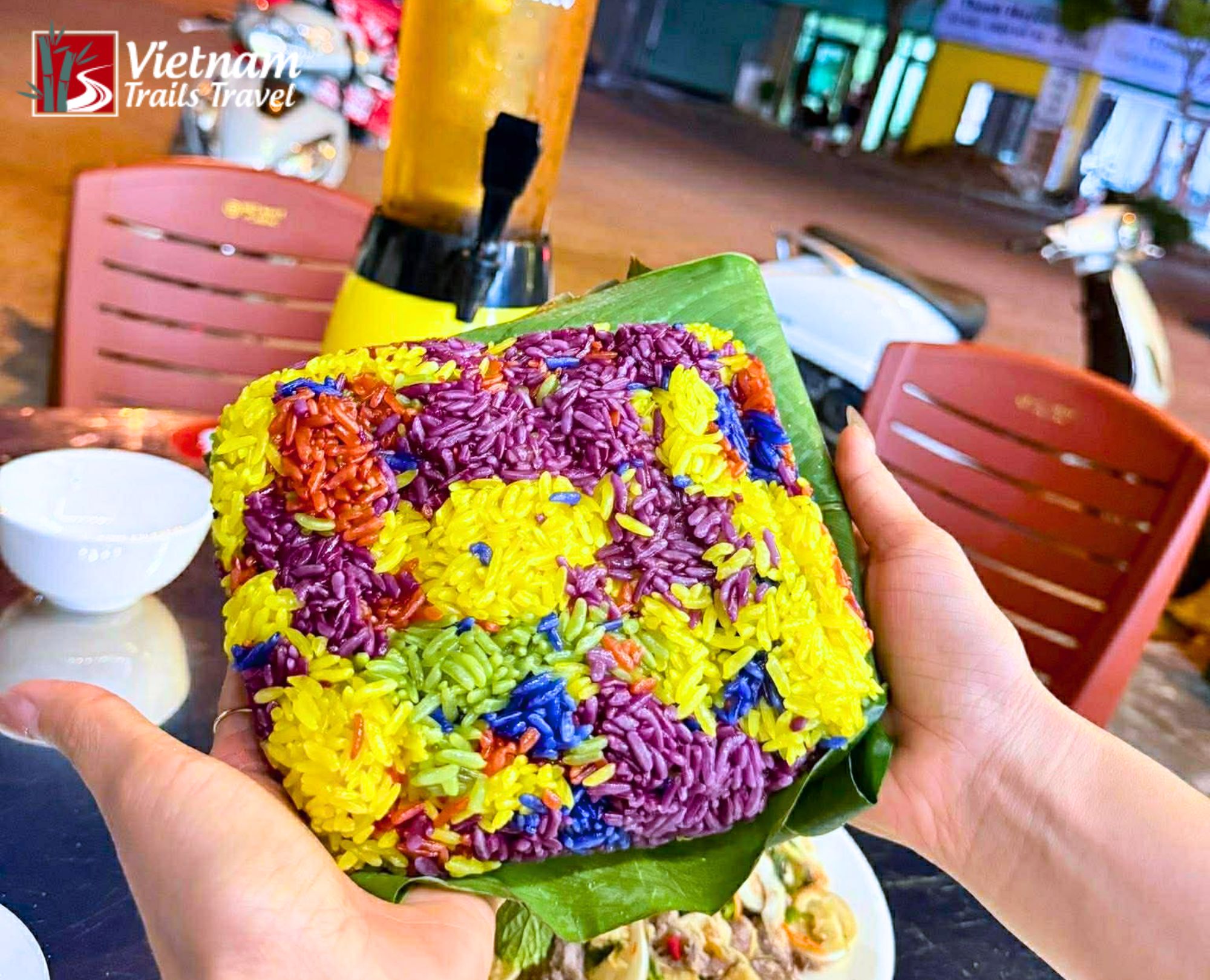 Five-color sticky rice (Xoi ngu sac)